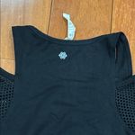 Nanette Lepore Black Mesh Sleeve Cold Shoulder Blouse size L Photo 9