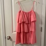 Day+Moon Pink Ruffle Dress Photo 3