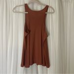 Free People Rust Ribbed Tank Top Photo 1