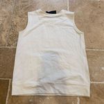 Norma Kamali Sweats Sleeveless Sweatshirt Ivory M Photo 1