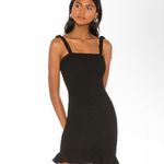 Krisa NWT REVOLVE  Smocked Tank Mini Dress‎ in Black size Small $290 Photo 1