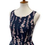 Boden Dress 4 Cotton Classic Retro Elena Trailing Daisy Vintage style Cottage Blue Photo 3