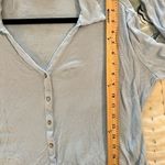 Free People  XS FP Beach Ribbed Cropped Oversized Top Photo 0