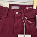 DL1961 Florence Ankle Skinny Jean in Burgundy Size 24 NWT Photo 7
