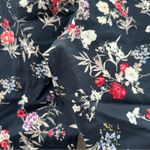 Lane Bryant  The Allie Navy Blue Multicolor Floral Ruffle Cropped Pants Sz 14‎ Photo 9