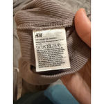 H&M NWOT Size XS Y2K Long Sleeve Ribbed Brown Round Neck Cotton Stretch Causal Photo 6