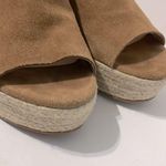 Kate Spade Toby Suede Tan Espadrille Wedge Sandal Size 7.5 Photo 4