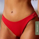 Berlook Red Solid Low Waisted Bikini BOTTOM ONLY 62 Photo 0
