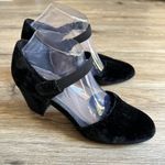 Eileen Fisher  Malta Black Velvet Velour Mary Janes Heels Pumps Women’s Size 10 Photo 1
