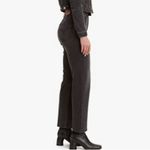 Levi's  Premium Washed Out Black Ribcage Straight Ankle Jean Sz 28 Photo 6