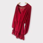 Dee Elly Women's Long Sleeve Ruffle Blouson Dress Size S Photo 1