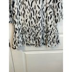 Joie  Silk Shift Dress Size Small Black and White Peplum Country Club Preppy NWT Photo 4