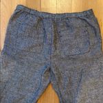 Fresh Produce Capri Pants 100% Linen Grey Size Medium Photo 4