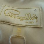 Pappagallo Amaya Sleeveless Shift Dress Gold Coral Embroidery Preppy NWT Size 16 White Photo 9