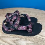Teva  Women's Original Universal Wildflower Hiking Sandals Size 6 Pink Black Photo 1