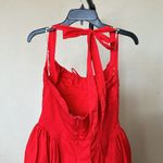 House Of CB  'Adabella' Italian Tomato Cotton‎ Halter Sundress NWOT size L Photo 8