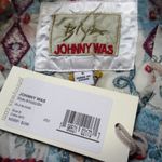 Johnny Was NWT Biya Isla Blouse in White Floral Print Embroidered Silk Top S Photo 3