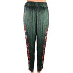Tucker Green Silk Julia Floral Printed Drawstring Tapered Ankle Casual Pants S Photo 2