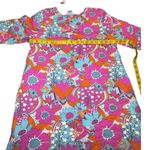 NWT Grooviest Blooms Retro 60s Floral Mini Dress Tunic Pink Orange Aqua Small Blue Photo 6