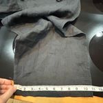 Anthropologie Linen Shirt Tie Capri Pants black size 8 NWT Photo 9