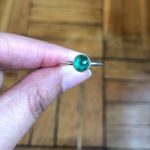 Pandora Emerald Sterling Silver Ring Photo 0