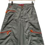 Vintage Kikwear Y2k Wide Leg Parachute Pants Size 28 Gray Photo 2
