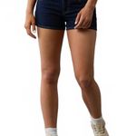 American Eagle AE Next Level Super Low-Rise Denim Short Short Dark Wash NWT Sz 0 Photo 0