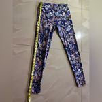 LuLaRoe  OS Leggings Floral Purple Teal  one size elastic waist Photo 7