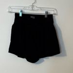 Aeropostale  Women's Athletic Black Flowy Shorts with Crossover Waist Photo 1