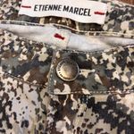 Etienne Marcel Camo Snake Print Printer Skinny Jean Womens Size 26 Style EM7026 Brown Photo 3