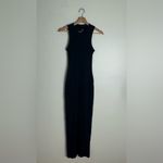 SKIMS  sleeveless cotton rib long maxi dress in color soot size XS Photo 2