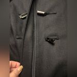 Calvin Klein  Size 8 Wool Blend Toggle Clasp Coat Black Full Zip Jacket Dress Photo 4