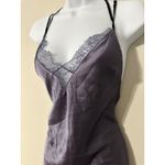 Victoria's Secret Satin Lace Slip Dress Halter Back Lingerie Nightie Size M Photo 1