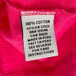 Habitat Fuschia Pink 100% Cotton Slub Knit Tunic Top Size Large Photo 4