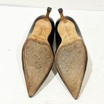 Manolo Blahnik  Black Leather BB 90 Pointed Toe Pumps Size 37/7 Photo 4