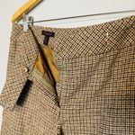 Escada Plaid Brown Tan Checkered Tweed Style Straight Leg Pants size 38 Photo 3