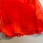EXPRESS Neon Orange Skirt Size 0 Photo 2
