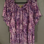 Nine West  Vintage America Collection Lilac/Floral Tiered Short Sleeve Top XS Photo 0