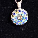 Mariana Guardian Angel Swarovski Crystal 16 Inch Silver Tone Necklace Photo 3