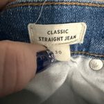 Madewell  Classic Straight Jean Medium Wash Distressed Size 30 Photo 7