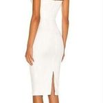 MORE TO COME Sophia Strapless Midi Dress in White XS Photo 1