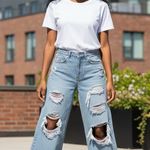 BDG  Urban Outfitters Boyfriend Distressed Ripped Jeans Light Wash W28 Photo 8