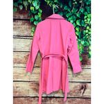 Max Mara Weekend Barbie Bubblegum Pink Belted Button Up Trench Coat Lined Size 8 Photo 1