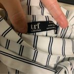 ZARA  Navy and White Striped Paperbag Shorts Size Medium Photo 3