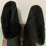 BEARPAW Women’s EMMA Short Boots 610W Black Suede Wool Sheepskin Lined size 7 Photo 8