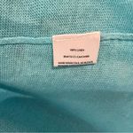 Eileen Fisher  Cardigan Sweater Open Front Linen Bright Blue Size Medium Photo 8