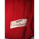 Arizona Jeans Embroidered Top Size M Red Sleeveless Ties Tassels Gauze Boho Size M Photo 7