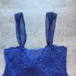 Victoria's Secret Victoria Secret Gold Label Vintage Chiffon Lace Babydoll Size M Periwinkle  Photo 3