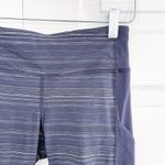 Lululemon Run the World 7/8 Tight Cyber Stripe Naval Blue Black / Naval Blue Photo 1