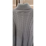💕NAADAM💕 Wool Cashmere Cable Turtleneck Wool Cashmere ~ Mist Blue Medium M NWT Photo 9